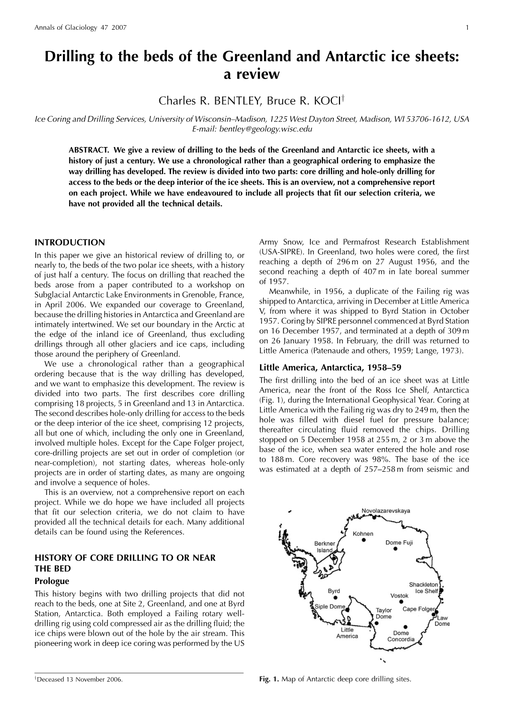 Drilling to the Beds of the Greenland and Antarctic Ice Sheets: a Review