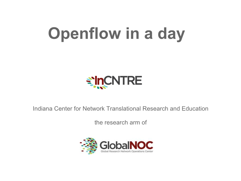 Openflow in a Day