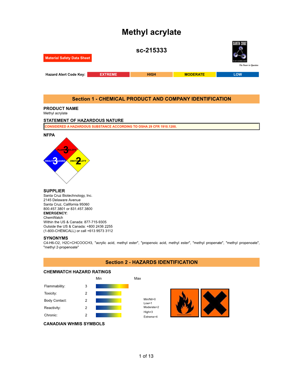 Methyl Acrylate