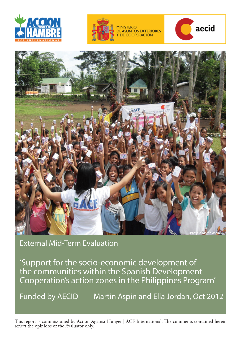 'Support for the Socio-Economic Development of the Communities