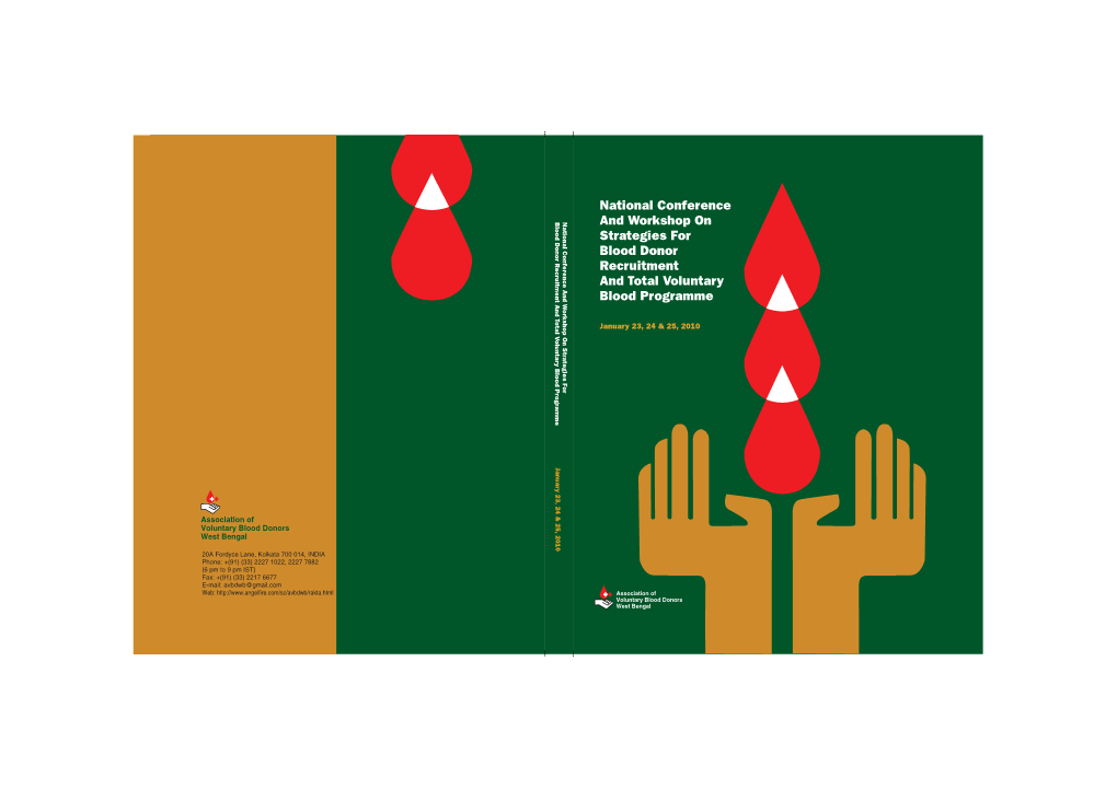 Proceedings of National Conference and Workshop on Strategies for Blood Donor Recruitment and Total Voluntary Blood