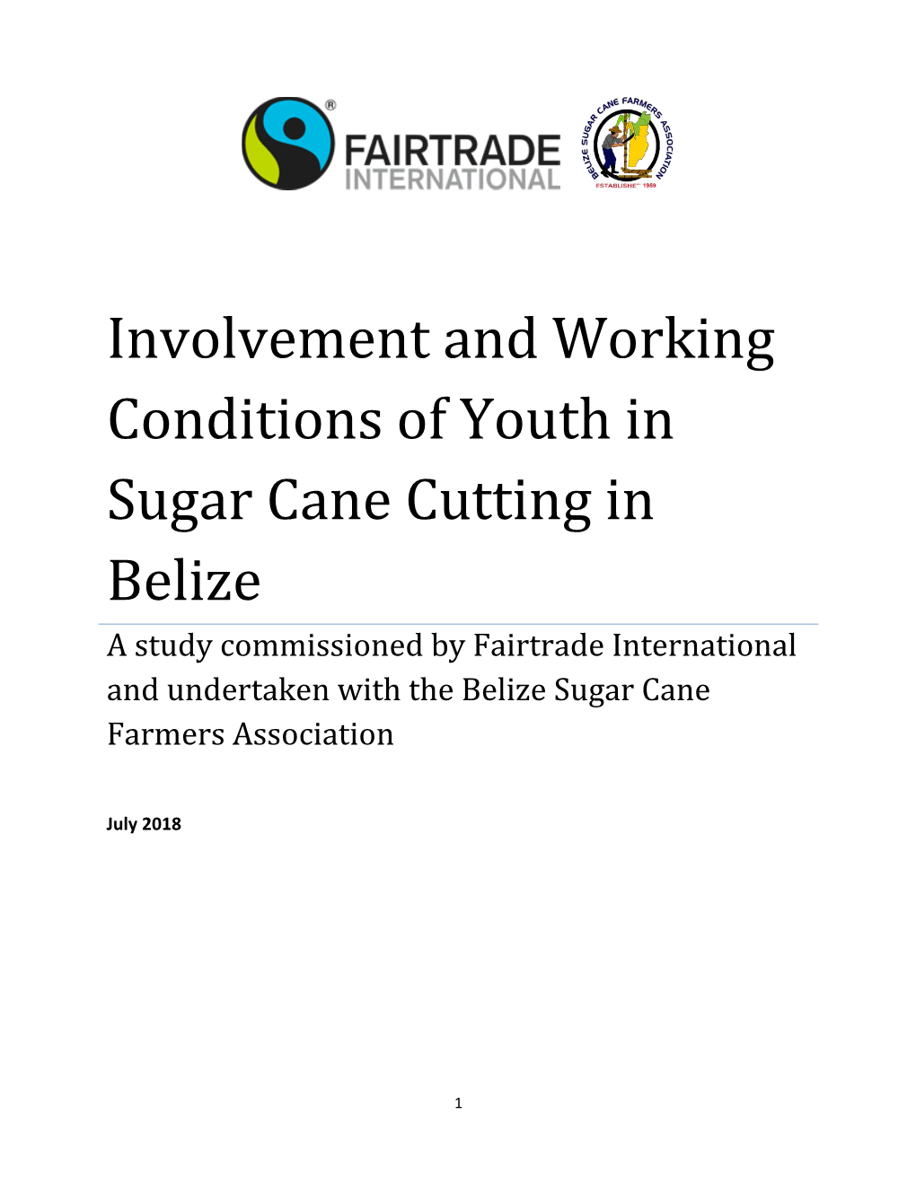 Involvement and Working Conditions of Youth in Sugar Cane Cutting In