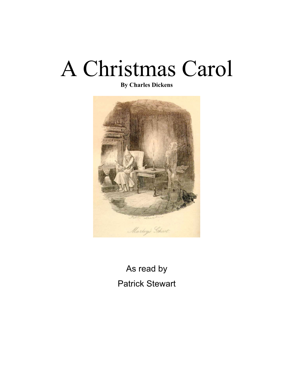 A Christmas Carol- Patrick Stewart CD Version