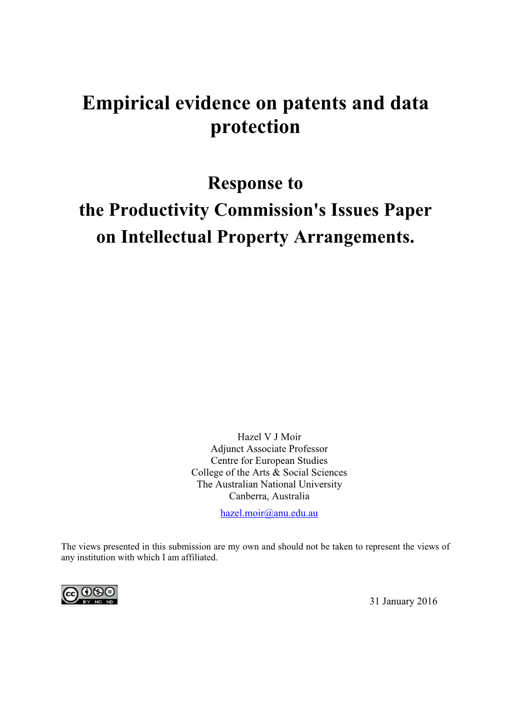 Moir Patent and Data Protection