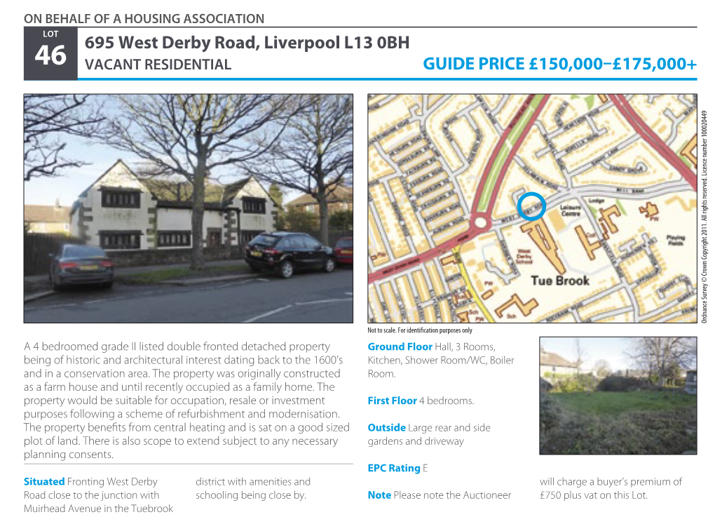 695 West Derby Road, Liverpool L13 0BH Guide Price
