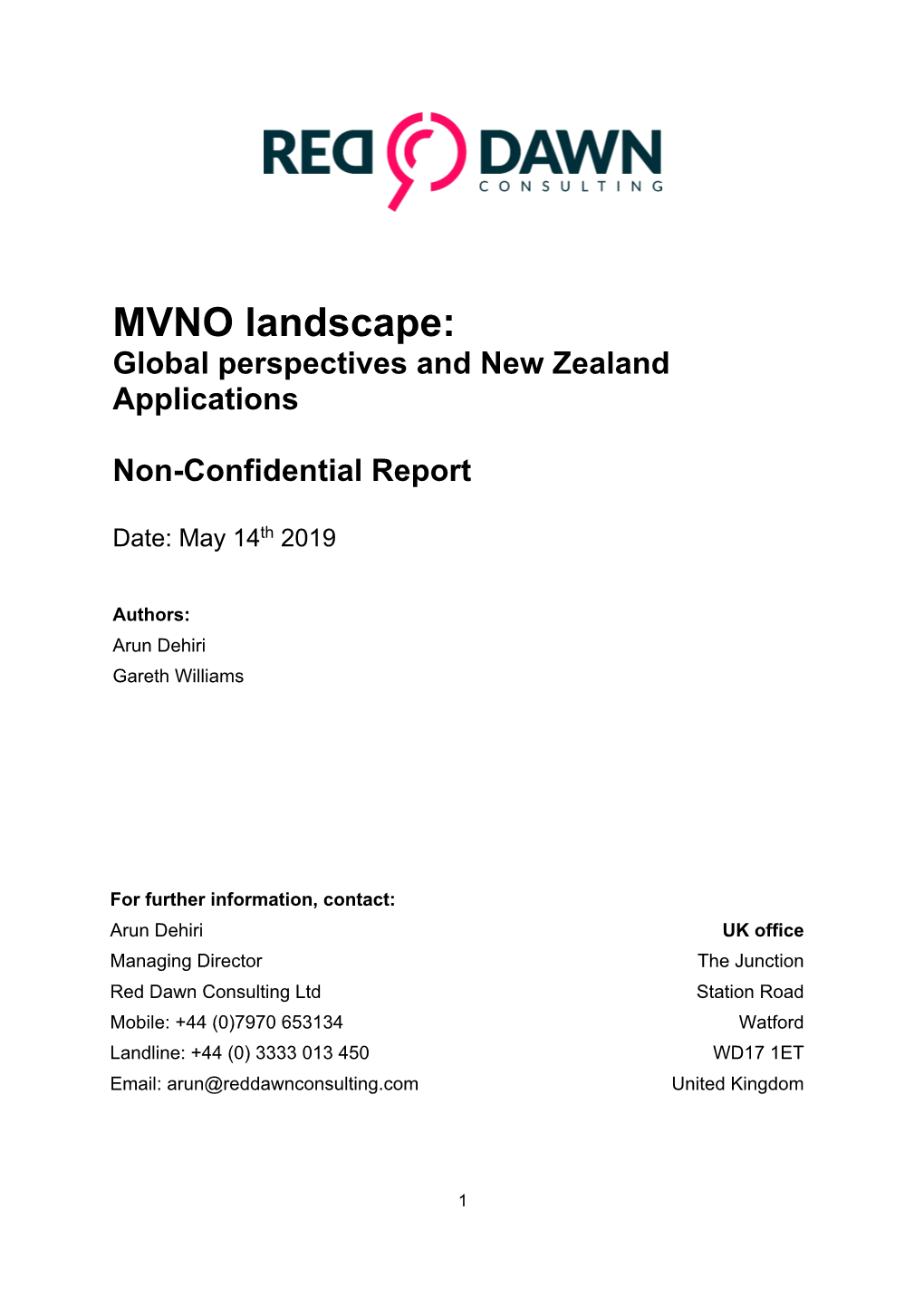 MVNO Landscape: Global Perspectives and New Zealand Applications