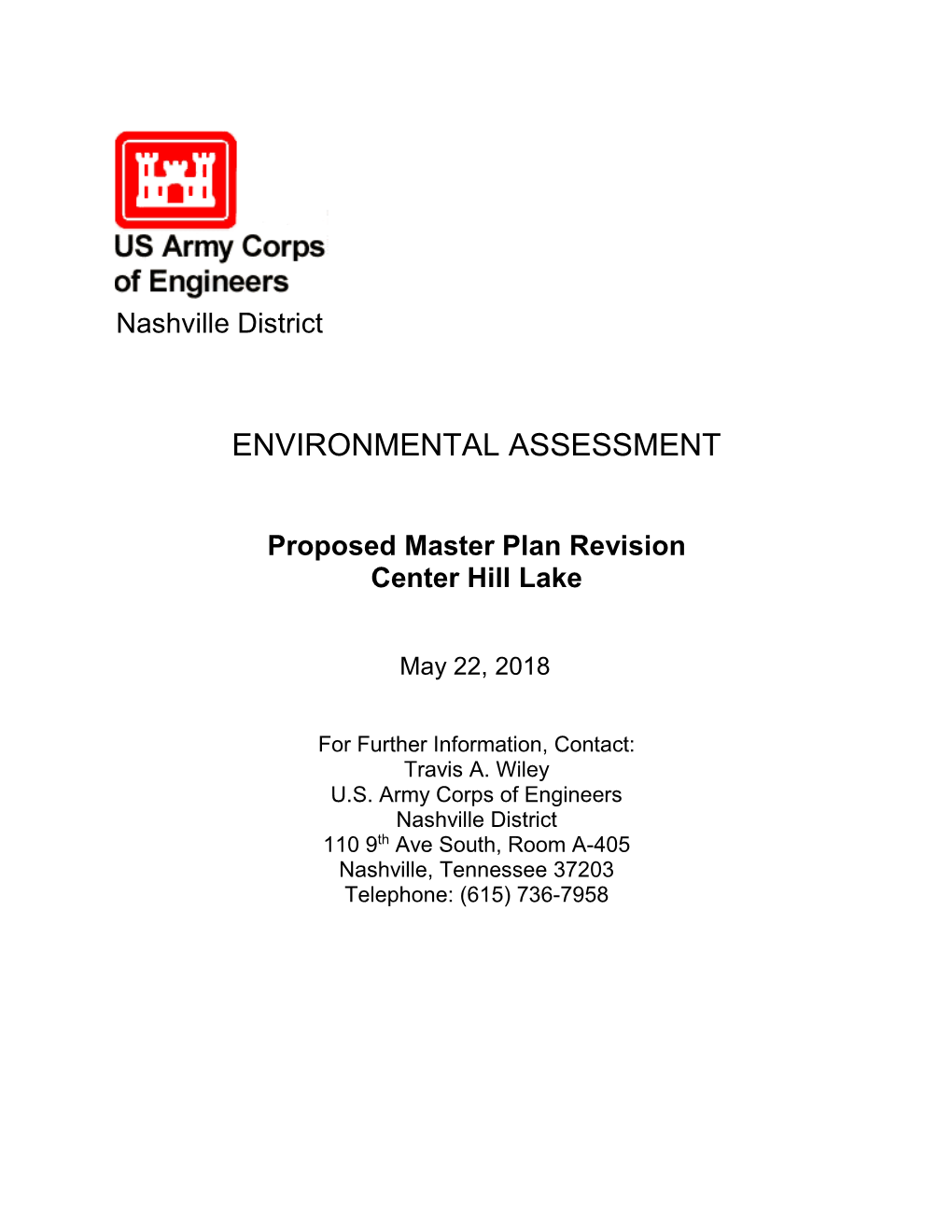 Environmental Assessment for Proposed Center Hill Master Plan