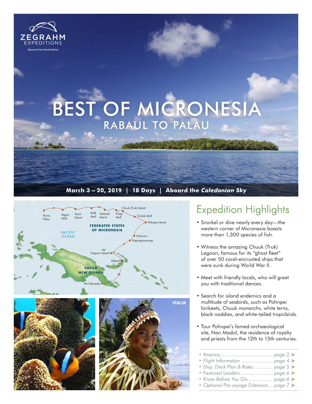 Best of Micronesia Rabaul to Palau