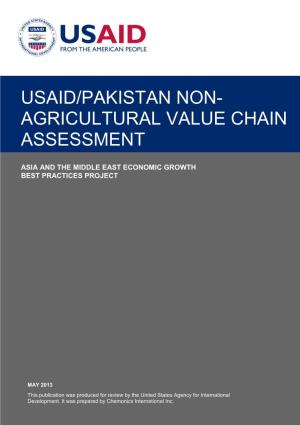 Usaid/Pakistan Non- Agricultural Value Chain Assessment