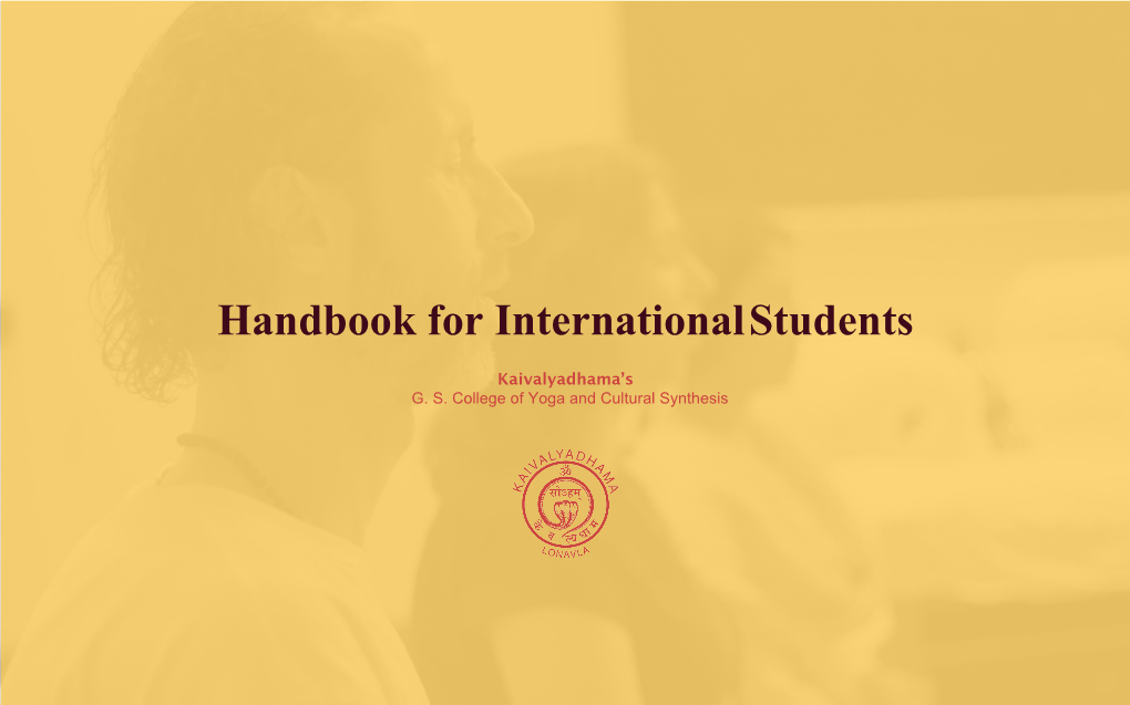 Handbook for International Students