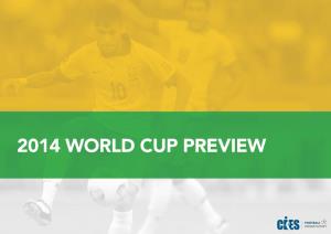 2014 World Cup Preview 1