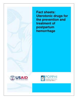 Uterotonic Drugs for the Prevention and Treatment of Postpartum