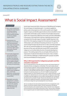 What Is Social Impact Assessment?