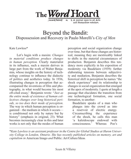 Dispossession and Recovery in Paulo Morelliâ•Žs City Of
