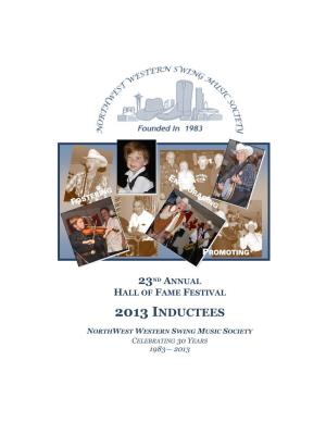 2013 Inductees