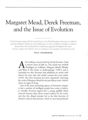 Margaret Mead, Derek Freeman, and the Issue of Evolution