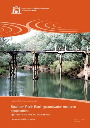 Southern Perth Basin Groundwater-Resource Assessment Application of SWAMS and ESCP Models