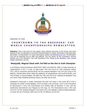 Cup World Championships Newsletter
