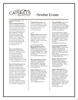 October Events