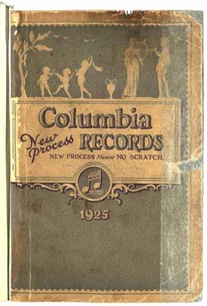 Columbia Records Catalogue 1924