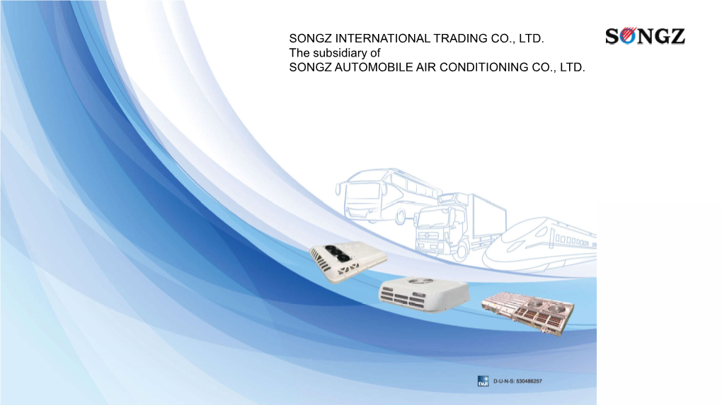 SONGZ AUTOMOBILE AIR CONDITIONING CO., LTD. Company Introduction