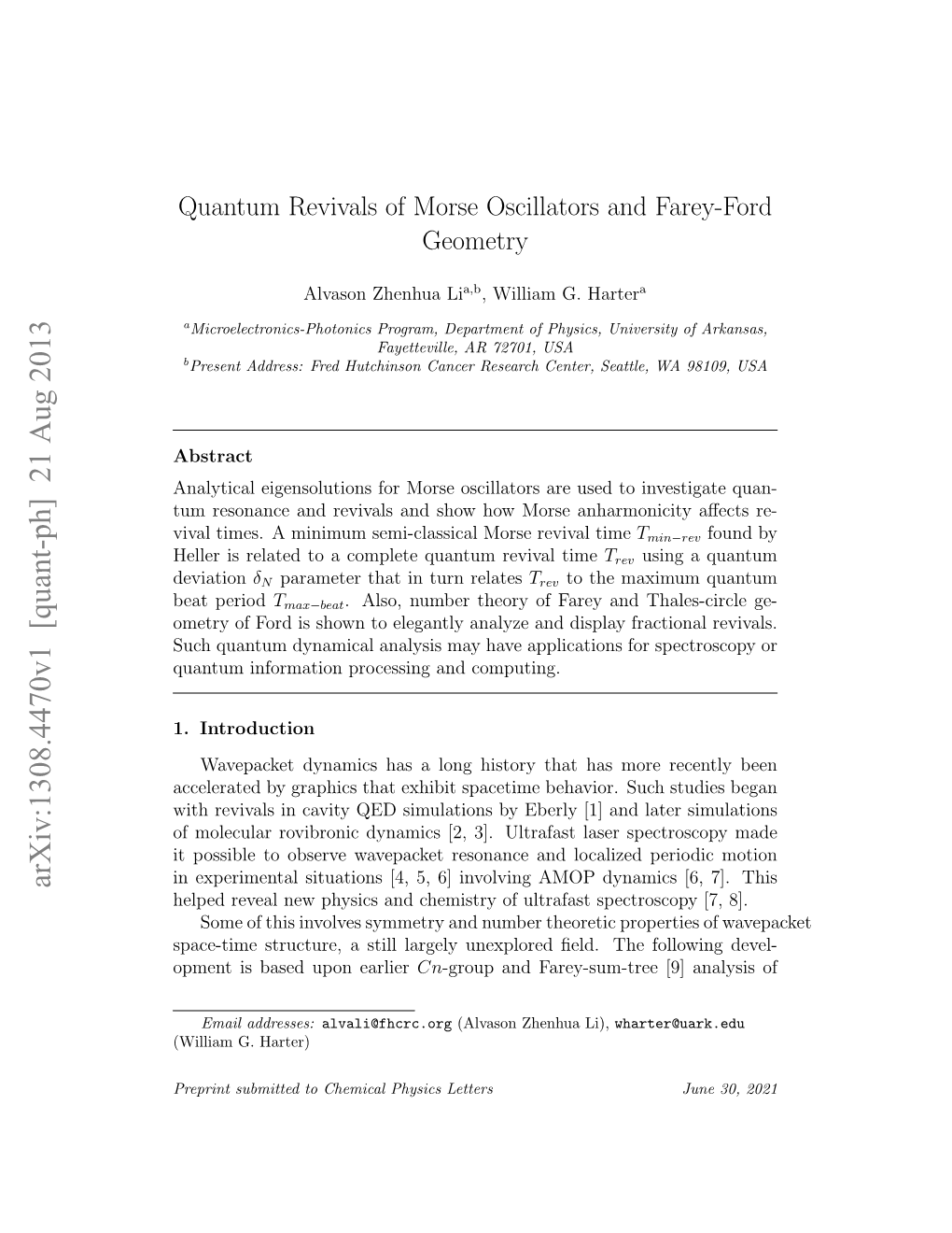 Quantum Revivals of Morse Oscillators and Farey-Ford Geometry