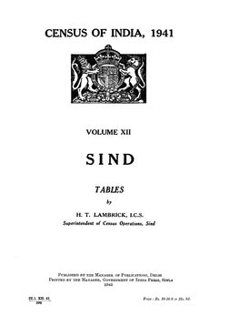 Sind, Vol-XII, Pakistan