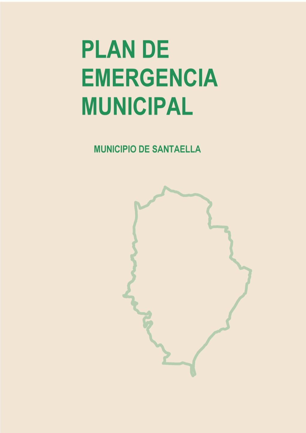 Plan De Emergencia Municipal De Santaella