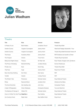 Julian Wadham