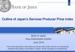 Outline of Japan's Services Producer Price Index