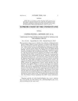 19-1434 United States V. Arthrex, Inc. (06/21/2021)