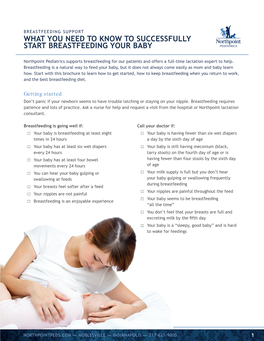 What You Need to Know to Successfully Start Breastfeeding Your Baby