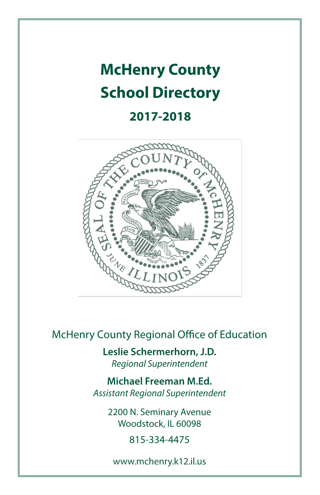 Mchenry County School Directory 2017-2018