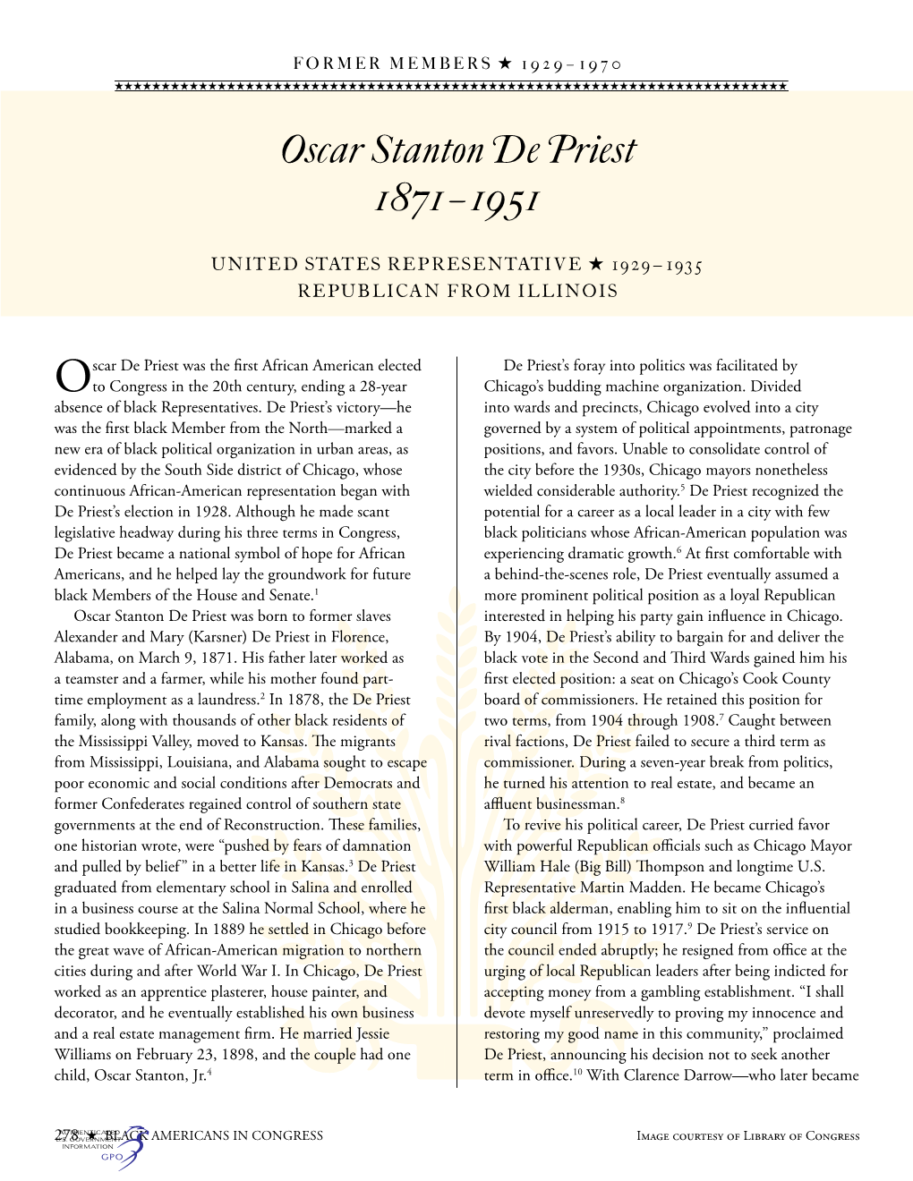 H.Doc. 108-224 Black Americans in Congress 1870-2007