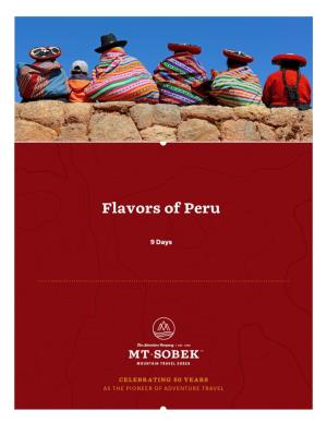 Flavors of Peru