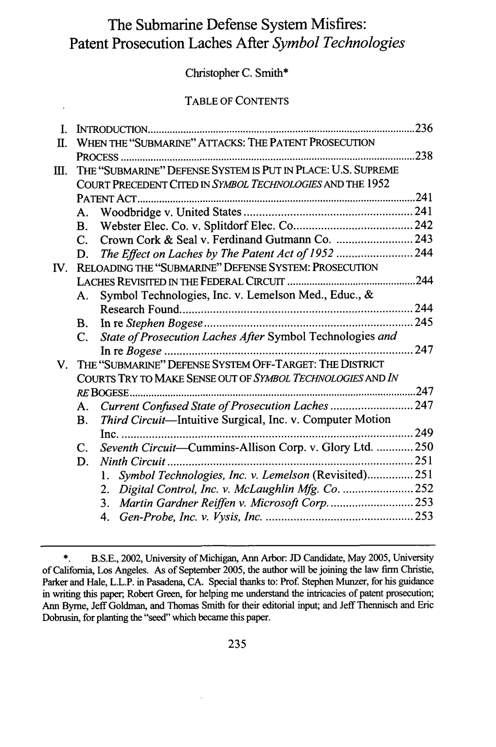 Patent Prosecution Laches After Symbol Technologies