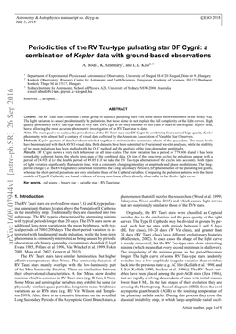 Periodicities of the RV Tau-Type Pulsating Star DF Cygni: A