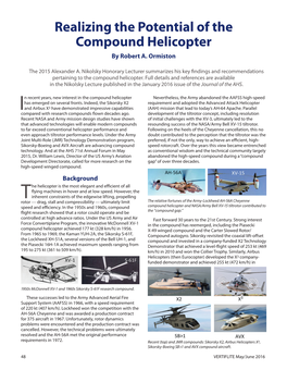 Realizing the Potential of the Compound Helicopter by Robert A