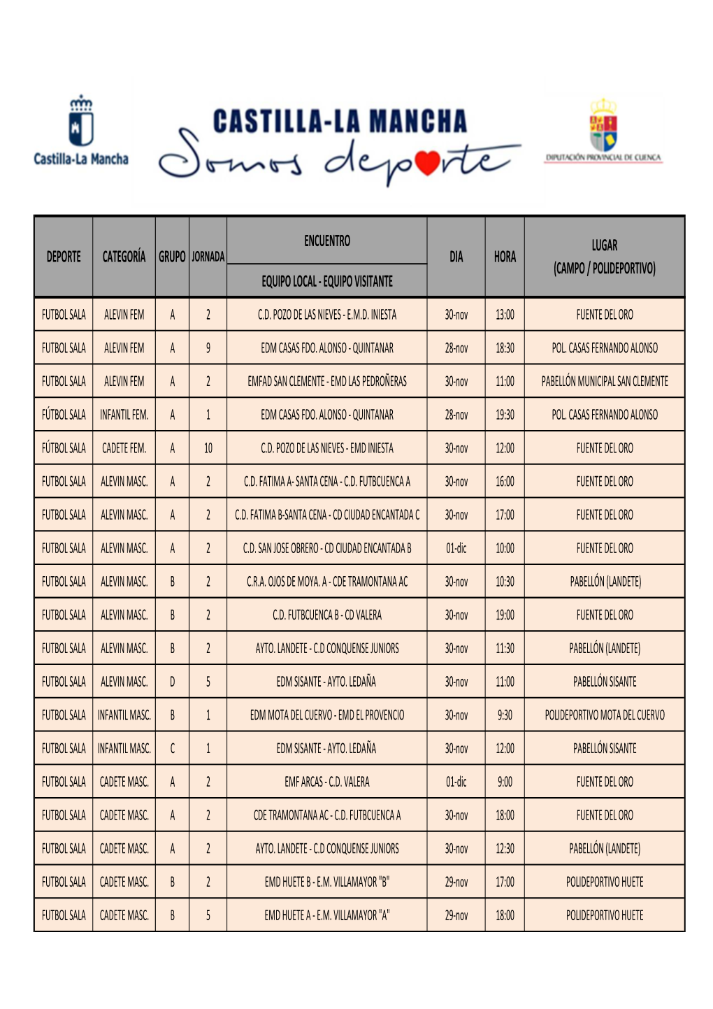 Jornada 3 De Deporte Escolar Fútbol Y Fútbol Sala