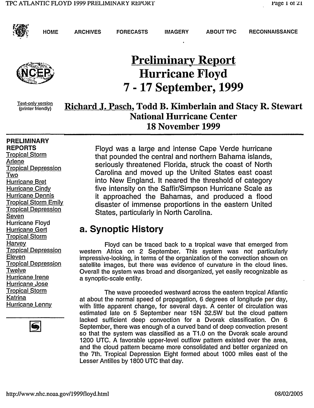 1999/11/18-Documents Supporting Staff Review of North Anna ESP Final EIS Concerning Meteorology and Air Quality