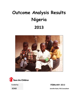 Outcome Analysis Results Nigeria 2013
