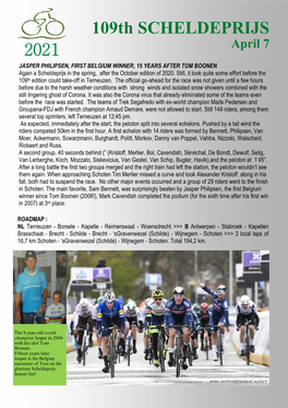 2021 109Th SCHELDEPRIJS