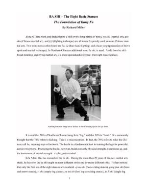 BA SHI – the Eight Basic Stances the Foundation of Kung Fu by Richard Miller
