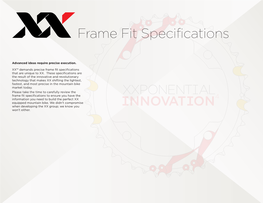 Frame Fit Specifications