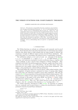 The Veblen Functions for Computability Theorists