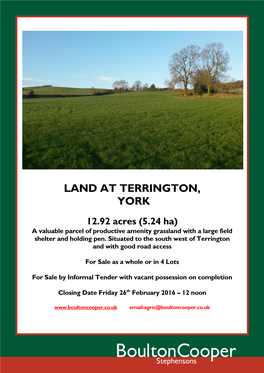 Land at Terrington, York