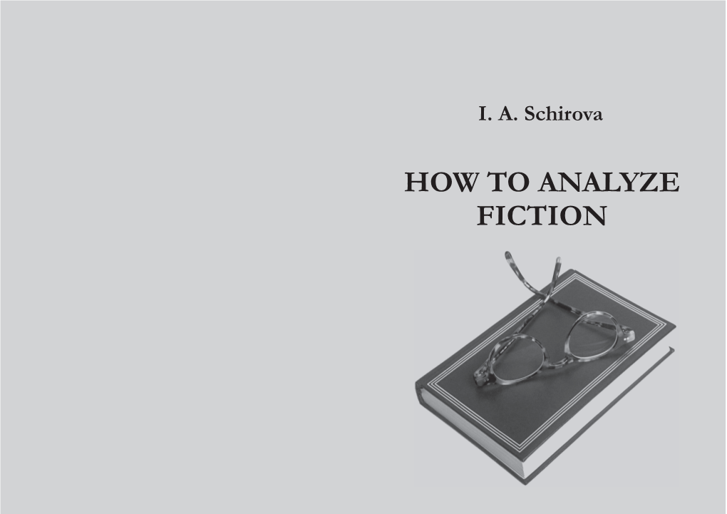 How to Analyze Fiction