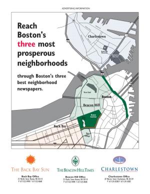 Reach Boston's Three Most Prosperous Neighborhoods
