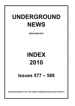 Underground News Index 2010