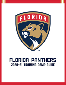 Florida Panthers 2020-21 Training Camp Guide